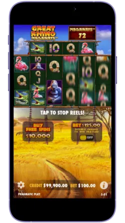 Great Rhino Megaways big win screen